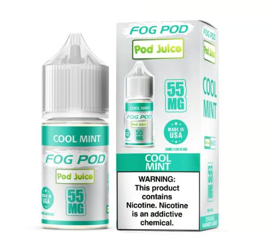 Pod Juice x Fog Pod Cool Mint Salts, 30mL with Packaging