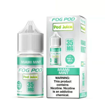 Pod Juice x Fog Pod Miami Mint Salts, 30mL with Packaging