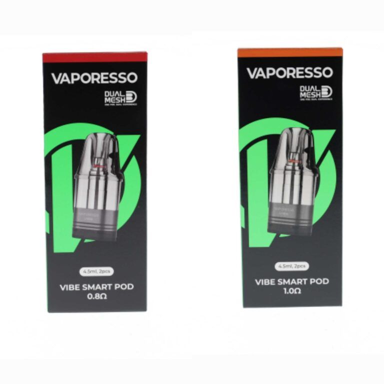Vaporesso Vibe Series Replacement Pods 4.5mL Top-Fill (2-Pack) Group Photo