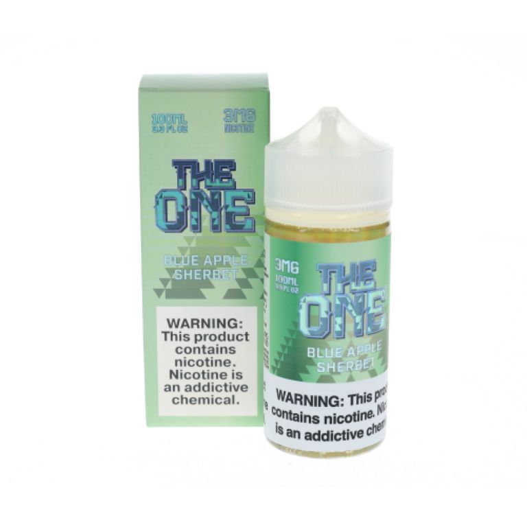 Beard - The One Blue Apple Sherbert 100mL (3mg) with packaging