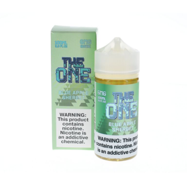 Beard - The One Blue Apple Sherbert 100mL (6mg) with packaging
