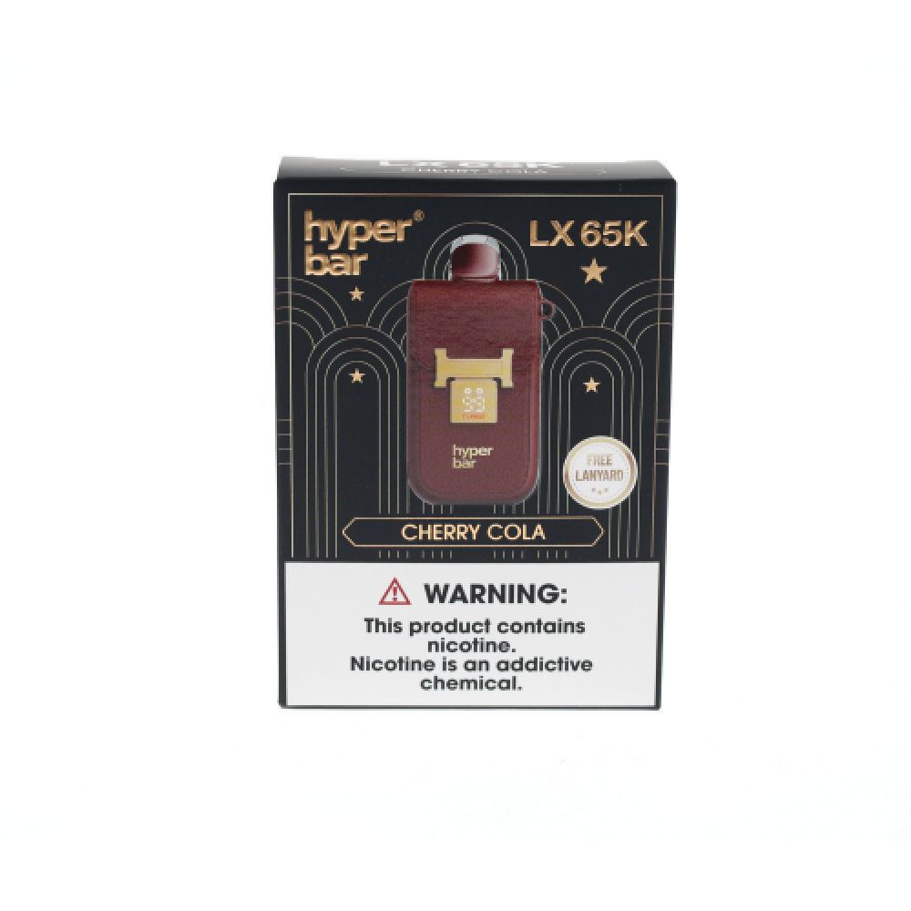 Hyper Bar LX65K 65K Disposable Cherry Cola with Packaging
