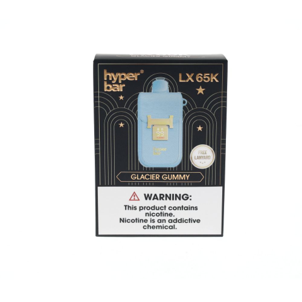 Hyper Bar LX65K 65K Disposable Glacier Gummy with Packaging