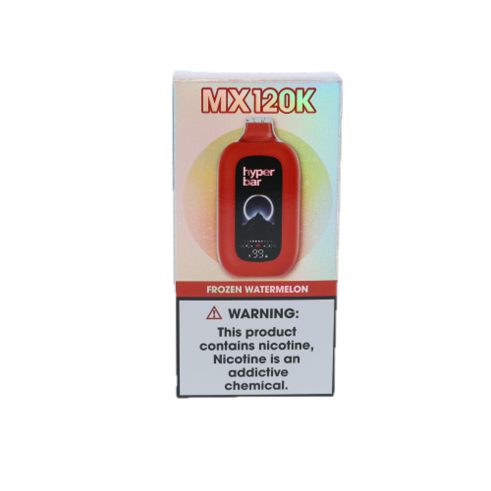 Hyper Bar MX 120K Disposable Frozen Watermelon with Packaging