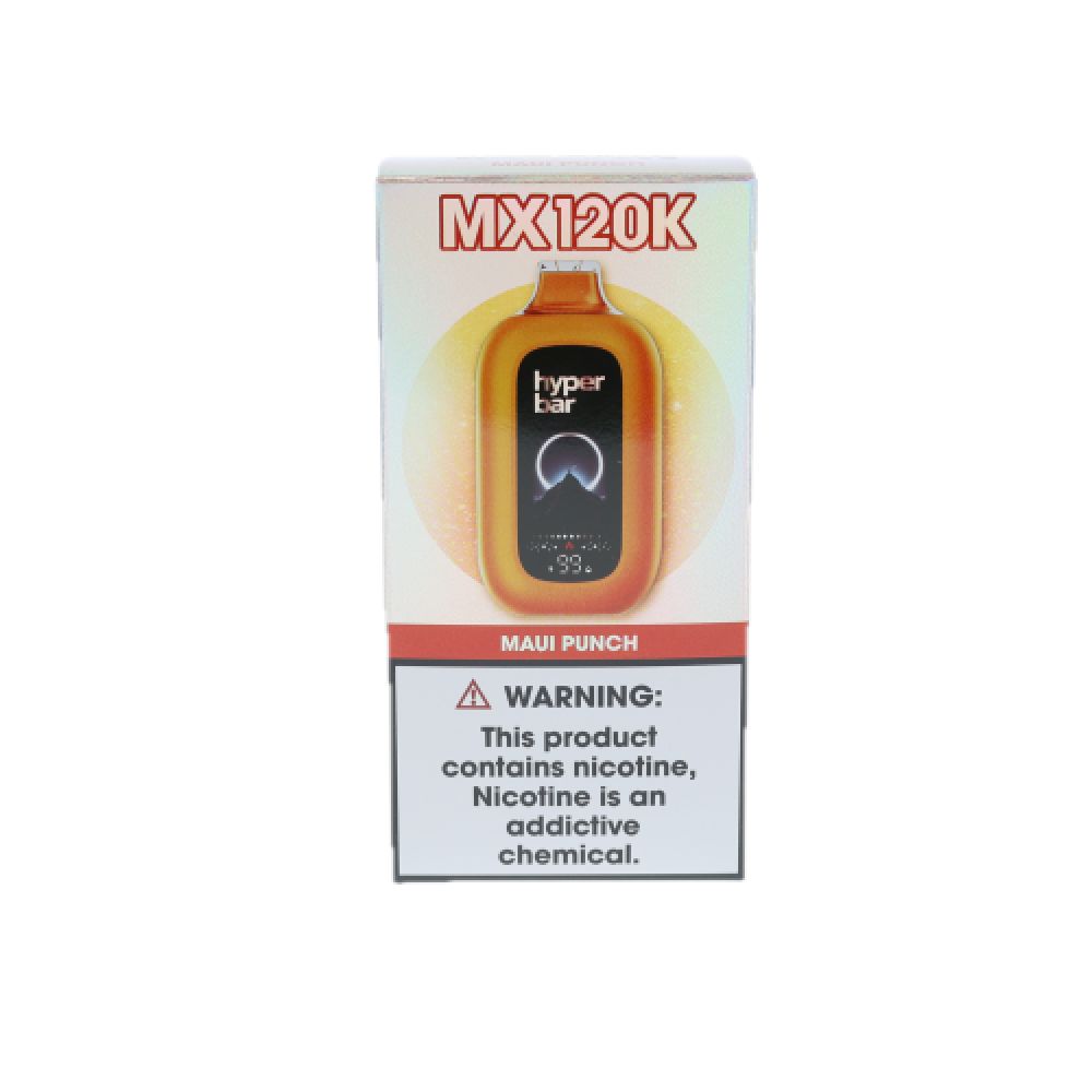 Hyper Bar MX 120K Disposable Maui Punch with Packaging