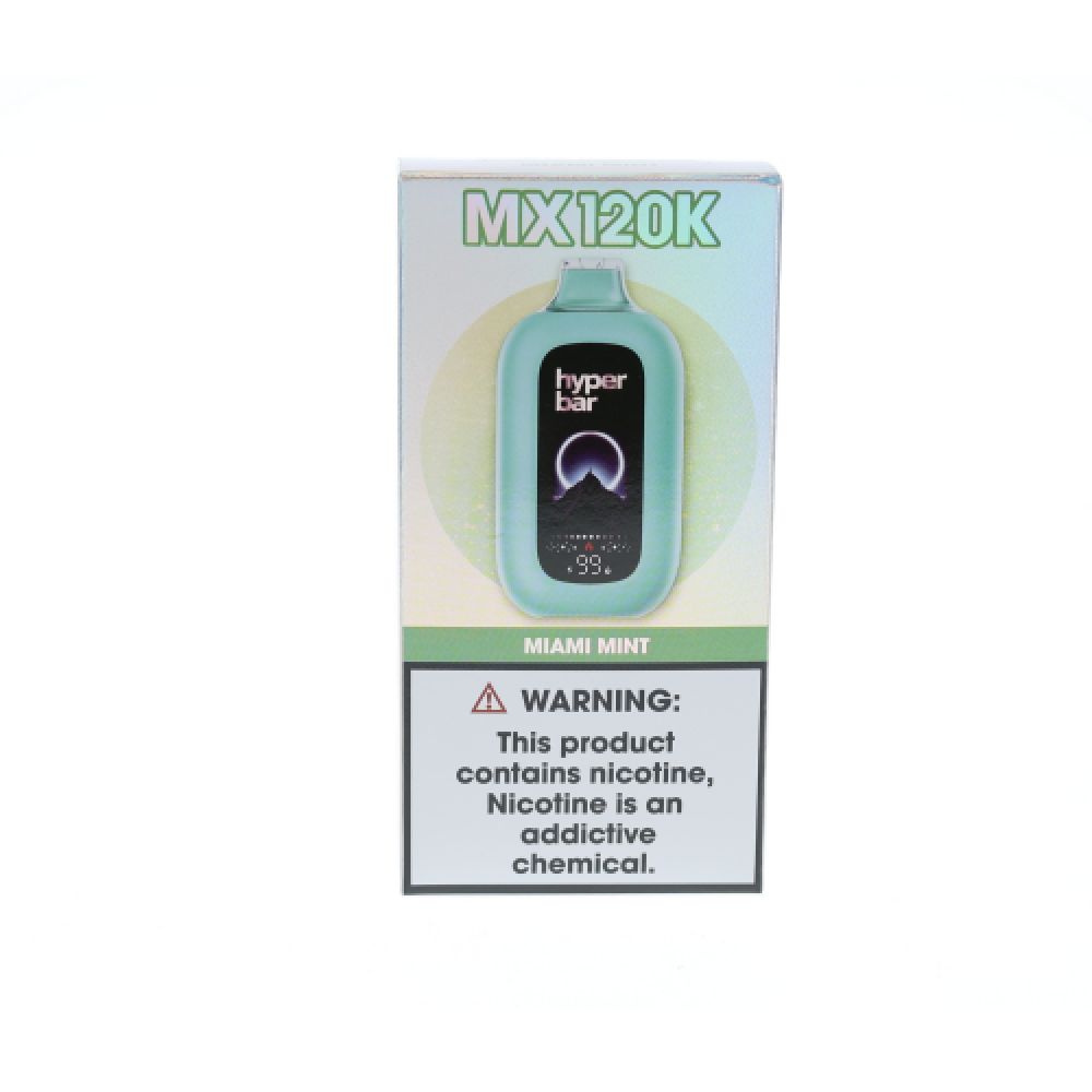 Hyper Bar MX 120K Disposable Miami Mint with Packaging