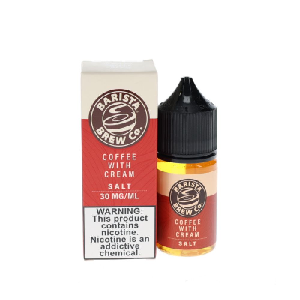 Barista Brew Coffee With Cream, Salts 30mL with Packaging