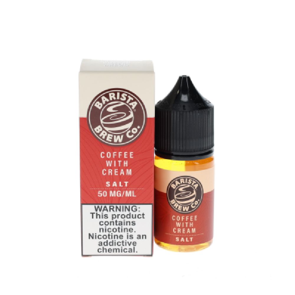 Barista Brew Coffee With Cream, Salts 30mL with Packaging