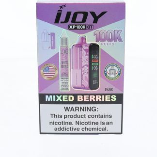 iJoy XP 100K Disposable + Salts 15mL Mixed Berries with Packaging
