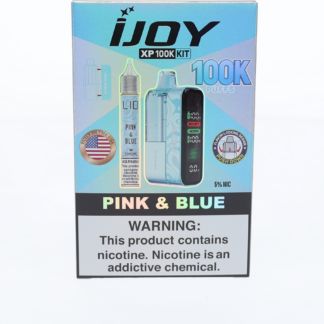 iJoy XP 100K Disposable + Salts 15mL Pink & Blue with Packaging