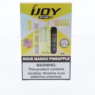 iJoy XP 100K Disposable + Salts 15mL Sour Mango Pineapple with Packaging