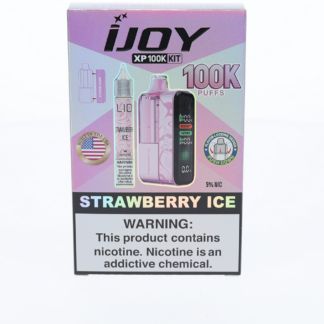 iJoy XP 100K Disposable + Salts 15mL Strawberry Ice with Packaging