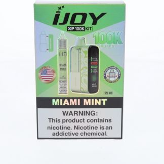 iJoy XP 100K Disposable + Salts 15mL Miami Mint with Packaging