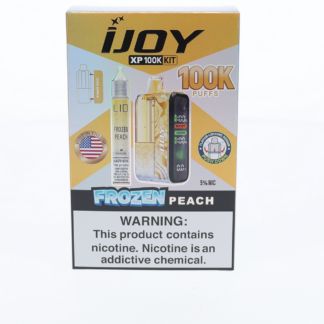 iJoy XP 100K Disposable + Salts 15mL Frozen Peach with Packaging