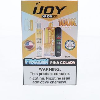 iJoy XP 100K Disposable + Salts 15mL Frozen Pina Colada with Packaging