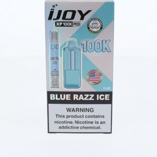 iJoy XP 100K Disposable Pod + Salts 15mL Blue Razz Ice with Packaging