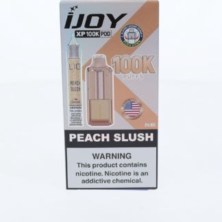 iJoy XP 100K Disposable Pod + Salts 15mL Peach Slush with Packaging