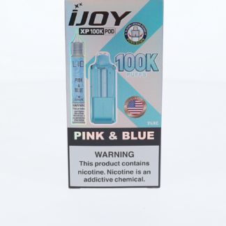 iJoy XP 100K Disposable Pod + Salts 15mL Pink & Blue with Packaging