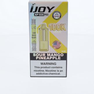 iJoy XP 100K Disposable Pod + Salts 15mL Sour Mango Pineapple with Packaging