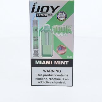 iJoy XP 100K Disposable Pod + Salts 15mL Miami Mint with Packaging