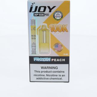 iJoy XP 100K Disposable Pod + Salts 15mL Frozen Peach with Packaging