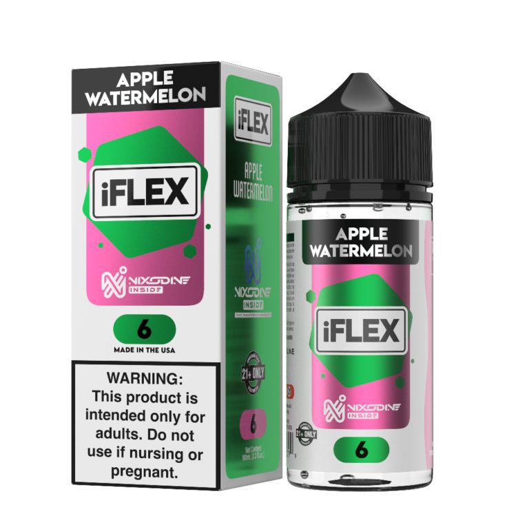 Juice Head iFlex Nixodine Apple Watermelon, 100mL with Packaging