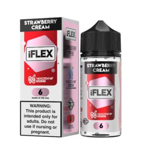 Juice Head iFlex Nixodine Strawberry Cream, 100mL with Packaging