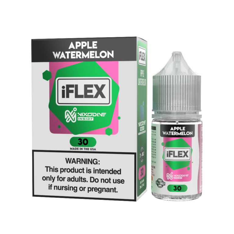 Juice Head iFlex Nixodine Apple Watermelon Salts, 30mL with Packaging