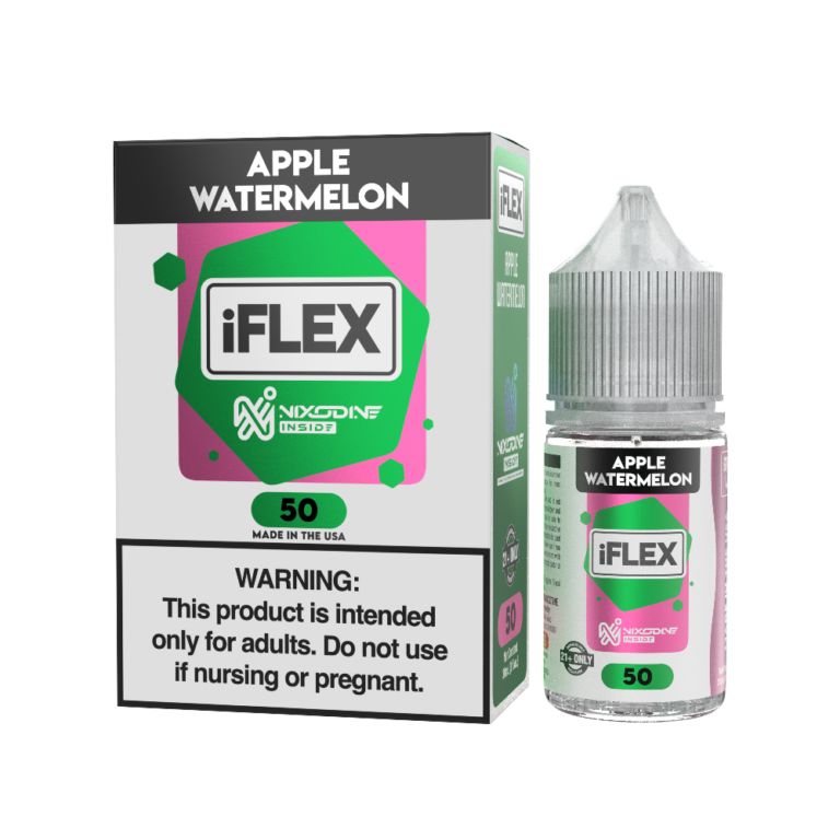 Juice Head iFlex Nixodine Apple Watermelon Salts, 30mL with Packaging