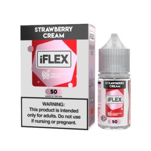 Juice Head iFlex Nixodine Strawberry Cream Salts, 30mL with Packaging