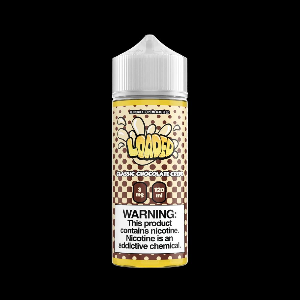 LOADED Series E-Liquid | 120mL | 3mg | Freebase | Classic Chocolate Crepe