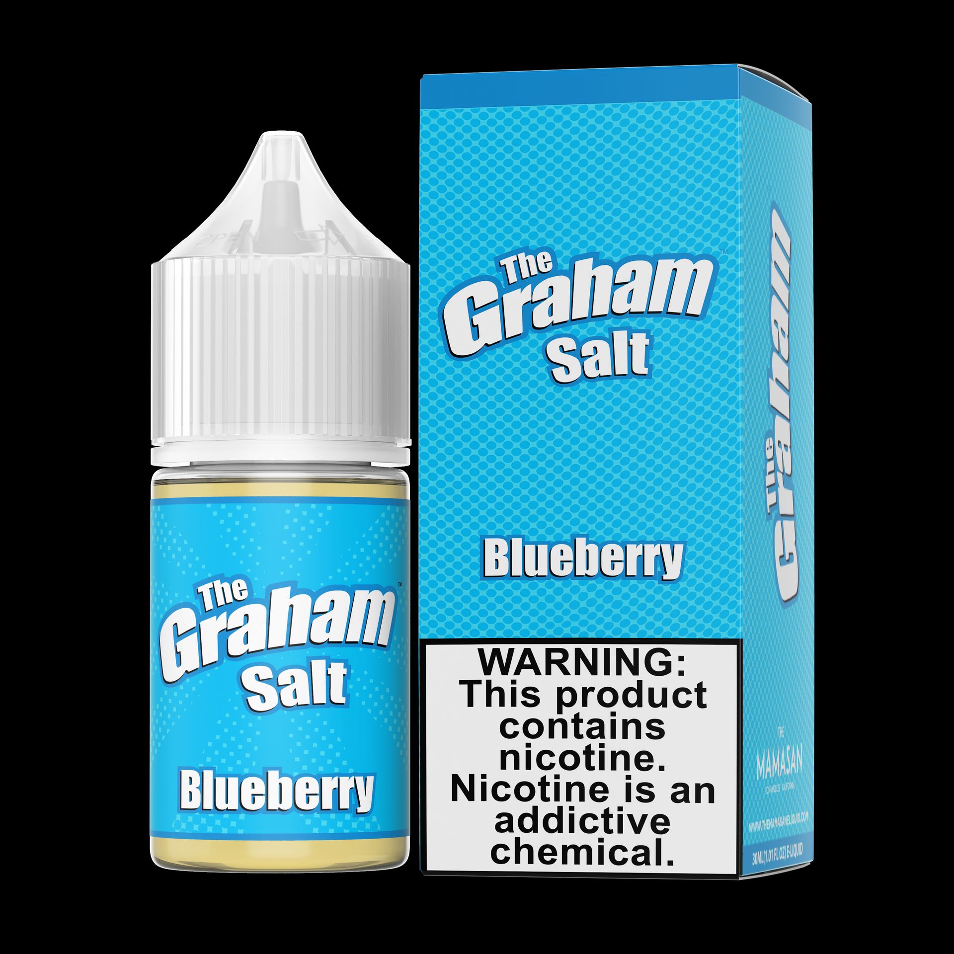 Slam Juice SALTS E-Liquid - Blueberry, 30mL with Packaging