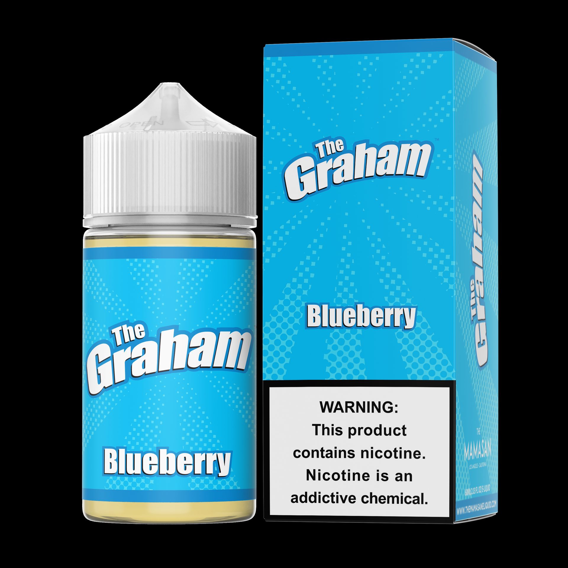 Slam Juice - Blueberry E-Juice, 60mL with Packaging