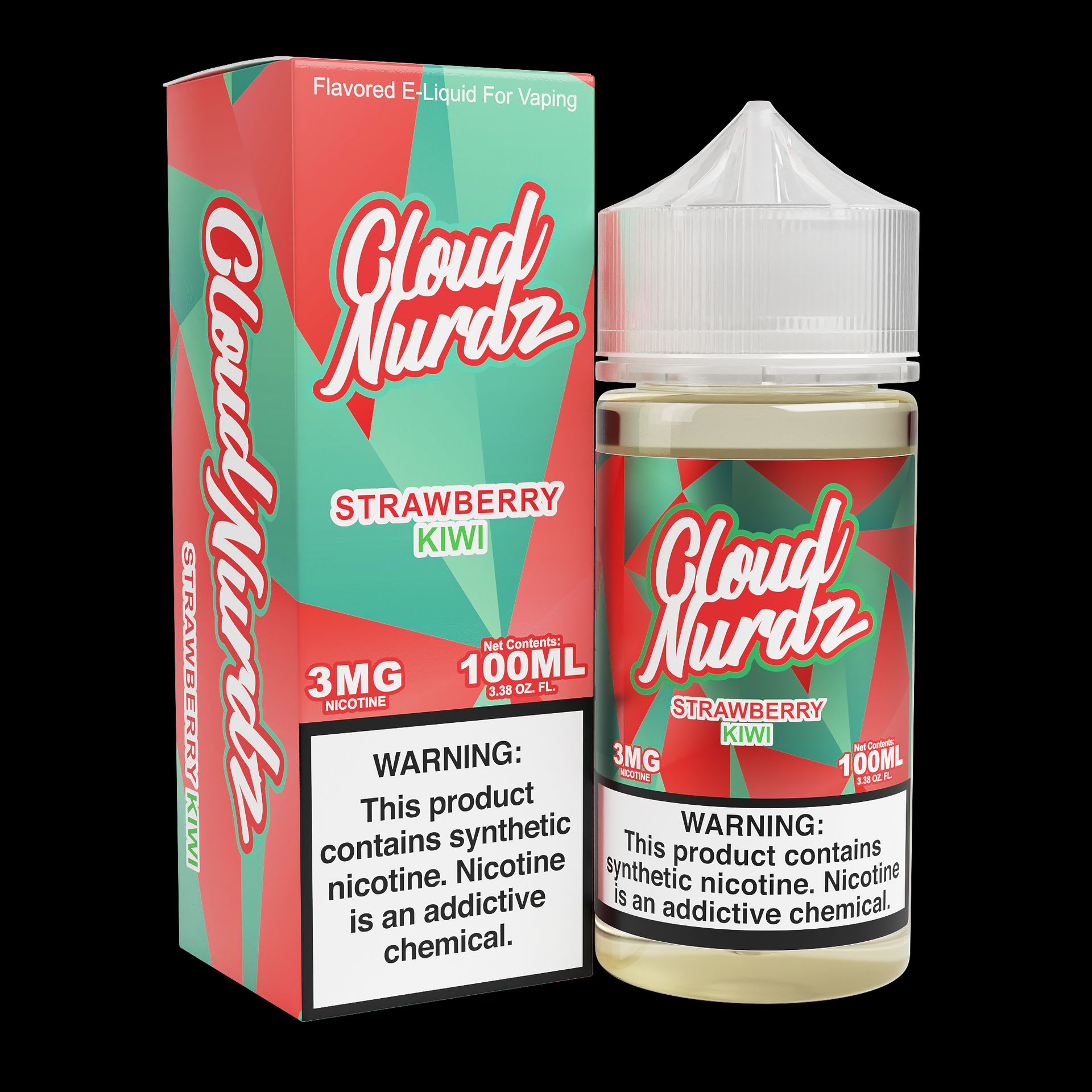 Strawberry Kiwi by Cloud Nurdz TFN 100mL with packaging