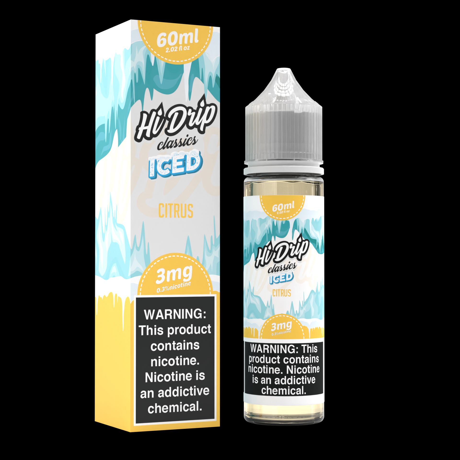Hi-Drip - Citrus Iced E-Juice, 60mL with Packaging