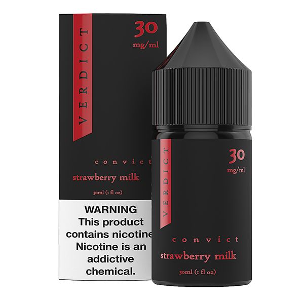 Convict - Strawberry Cream | Verdict | Revamped Salt Series | 30mL with packaging