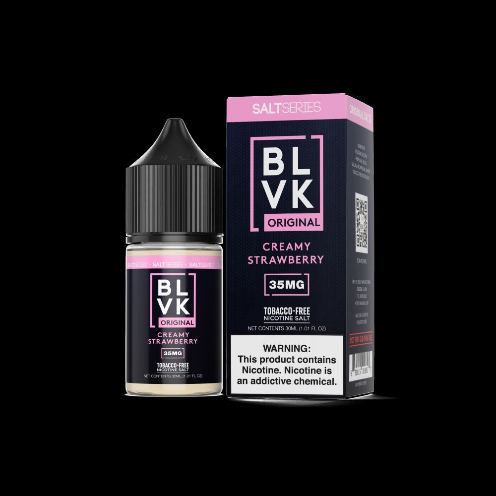 Creamy Strawberry by BLVK TFN Salt 30mL (Salt Nic) with Packaging