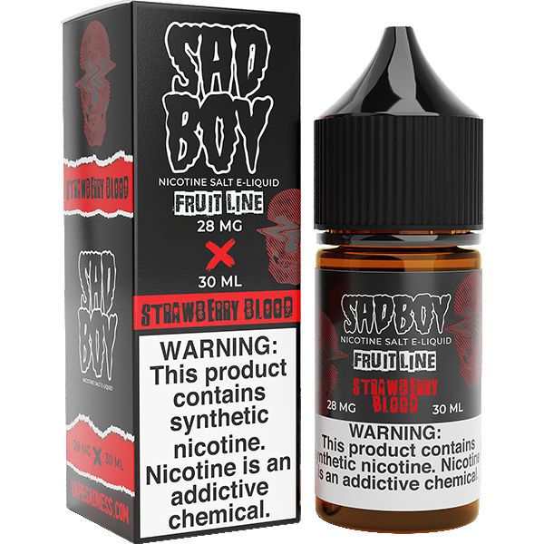 Strawberry Blood | Sadboy Salts | 30ml | 28mg | Bottle with Packaging