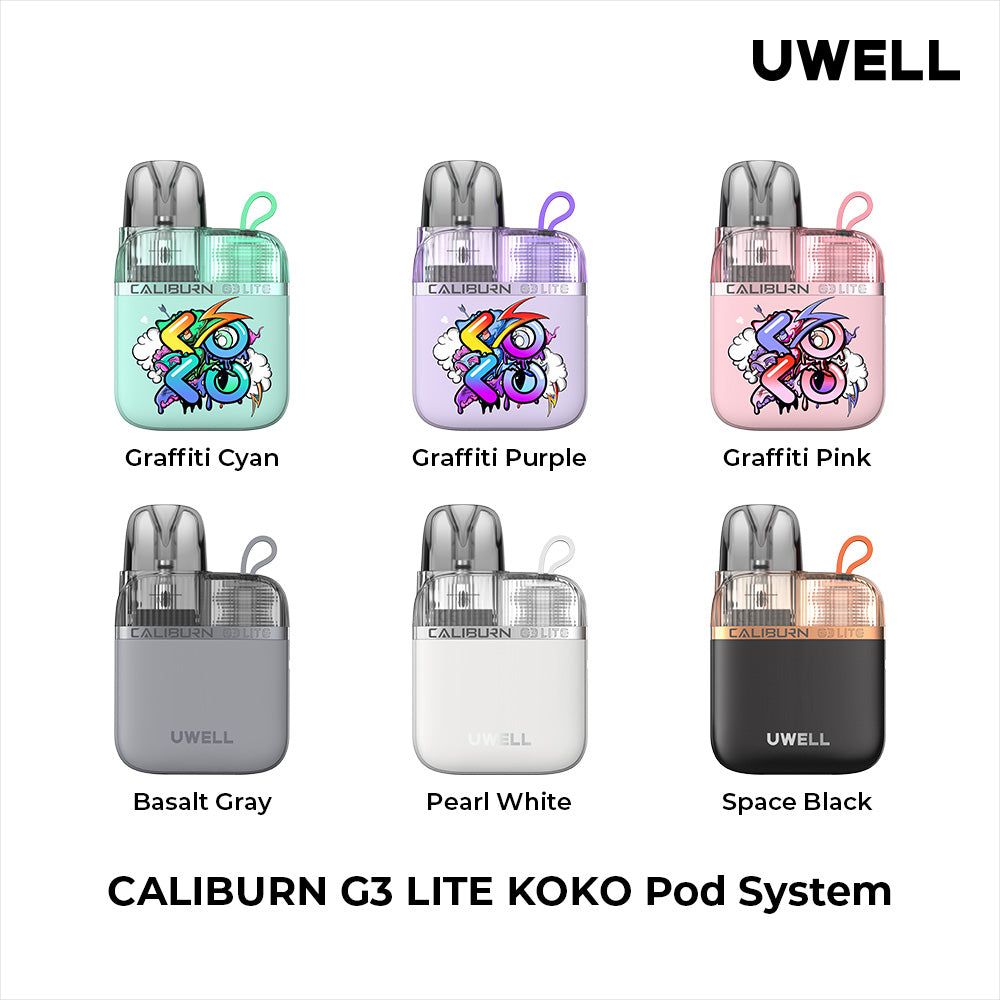 Uwell - Caliburn G3 Lite KOKO 35W Pod System - Group Photo