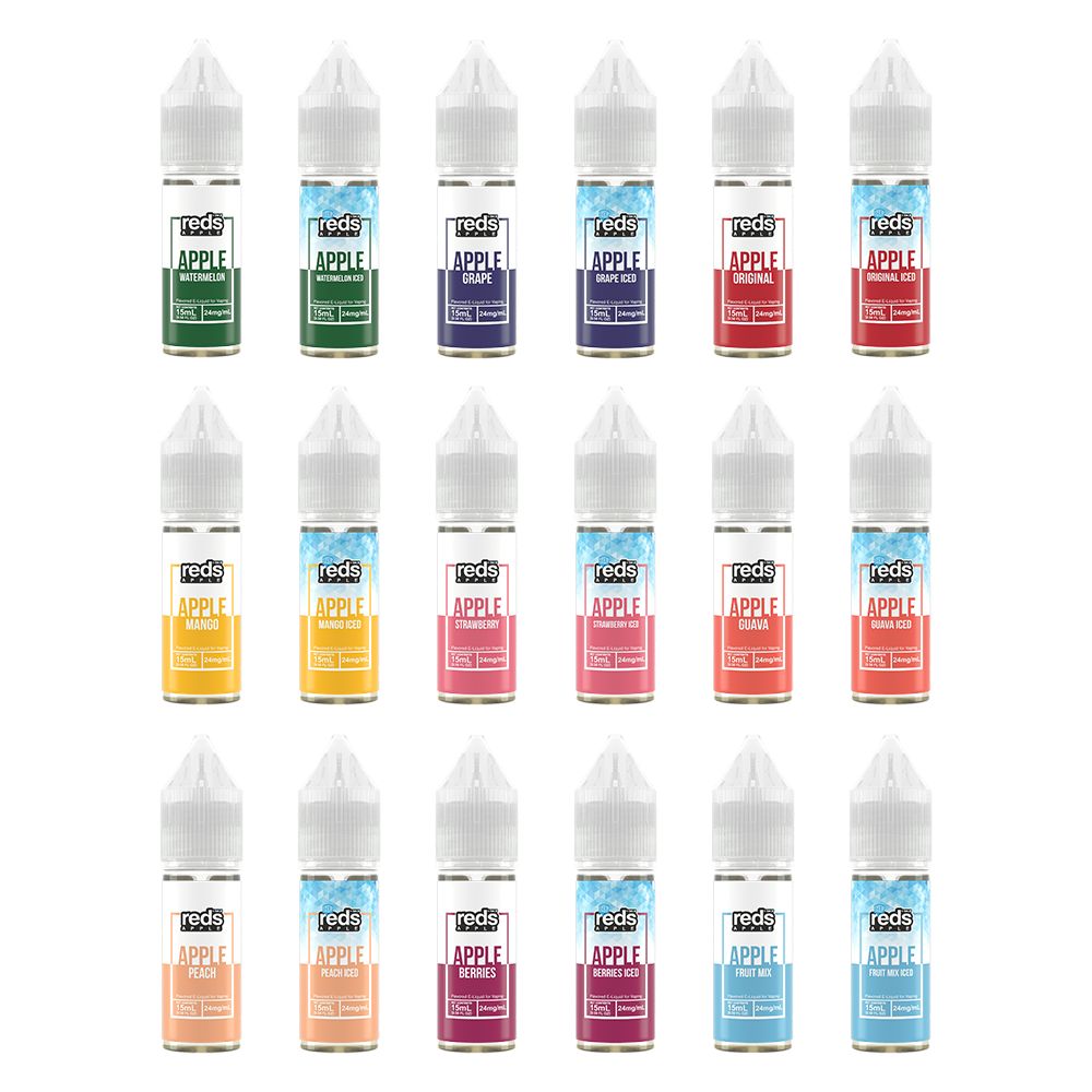 7Daze Reds Salt Series E-Liquid | 15mL |  24mg | (Salt Nic) | Group Photo