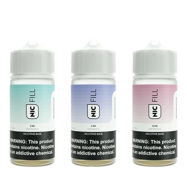 Nic Fill Unflavored Nicotine Concentrate | 70mL | Group Photo