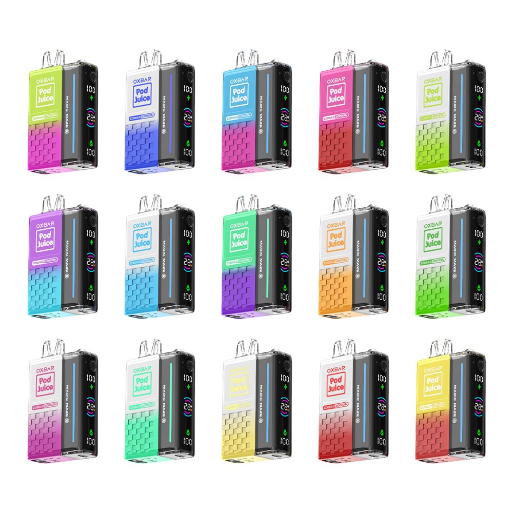 Oxbar Magic Maze 2.0 Pod Juice Edition - 30000 Puffs Disposable - 13mL 50mg Group Photo