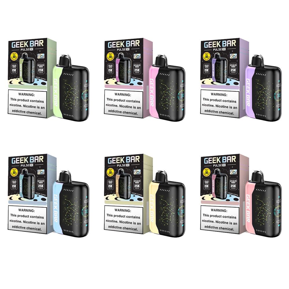 Geek Bar Pulse X ZERO - 25000 Puffs Disposable - 18mL 0mg | Group Photo