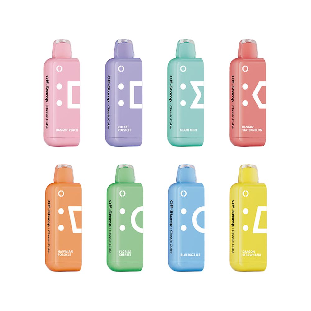 Off Stamp X Cube Disposable POD | 25000 Puff | 18mL | 50mg | Group Photo