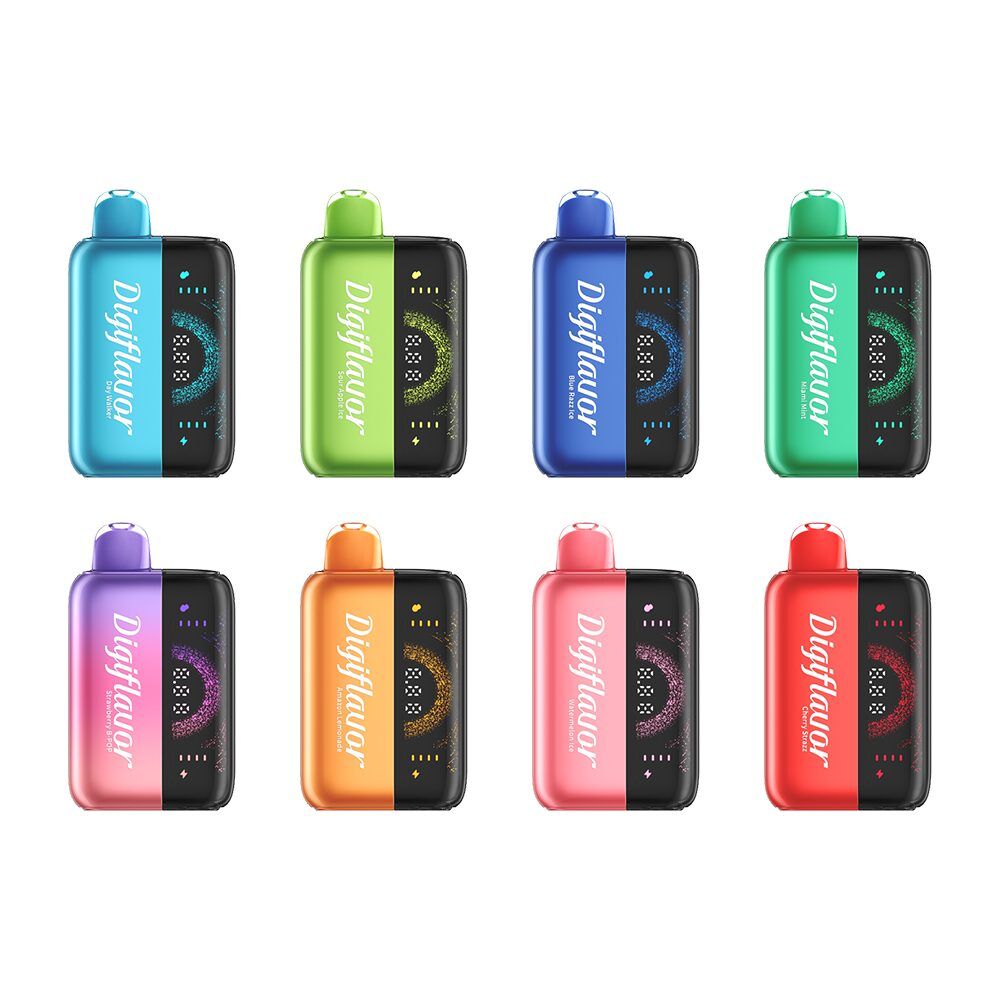 Geek Bar Digi Flavor BRK - 20K Puffs Disposable 12mL 50mg + Power Dock - Group Photo