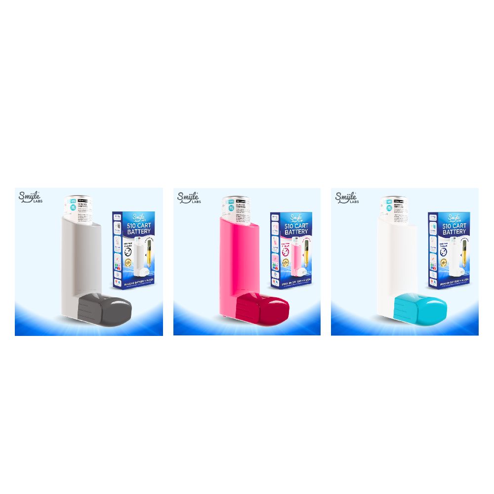 Smyle Inhaler 510 Battery Group Photo with Packaging
