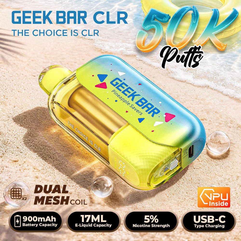 Geek Bar Clr Disposable 50K, 17mL