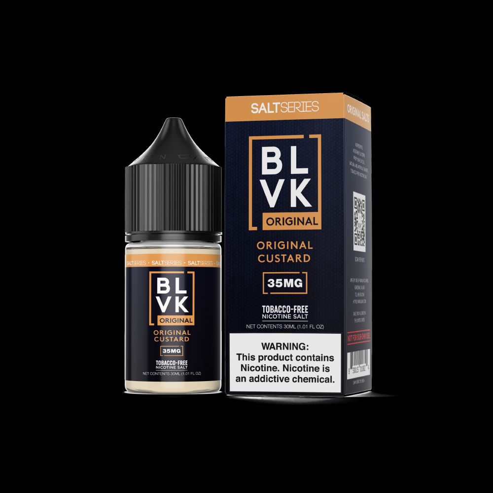 Original Custard by BLVK TFN Salt 30mL (Salt Nic) with Packaging