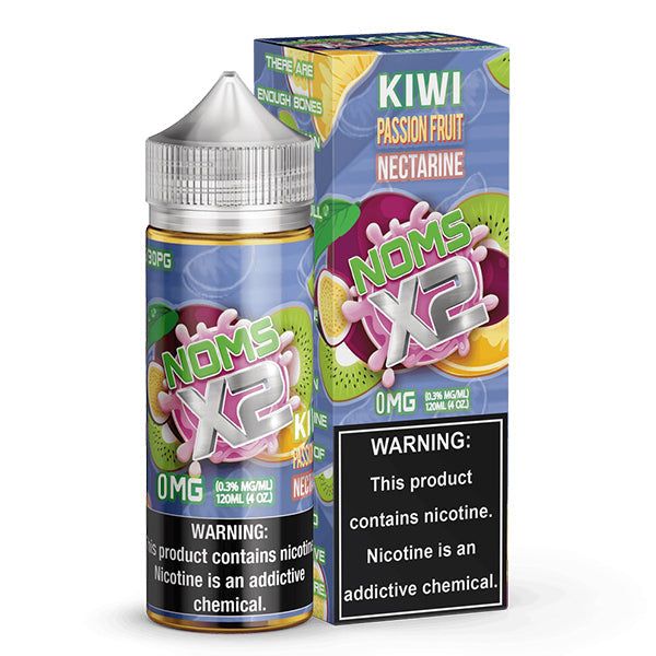 Kiwi Passion Fruit Nectarine by NOMS X2 120mL (Freebase) with Packaging