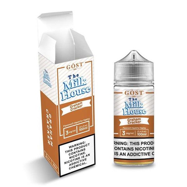 GOST The Milk House - Graham Cracker E-Juice, 100mL with Packaging